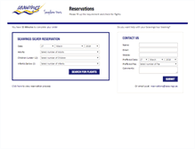 Tablet Screenshot of bookings.seawings.ae